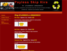 Tablet Screenshot of paylessskiphire.ie